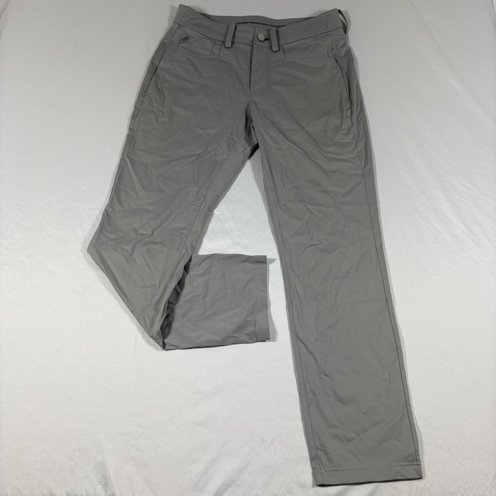 Rhone Commuter Five Pocket Slim Straight Pants Grey Mens FITS 30x29 Golf READ